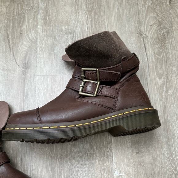Dr. Marten Slip-on Brown Kristy Boots Size 7 - Picture 3 of 11